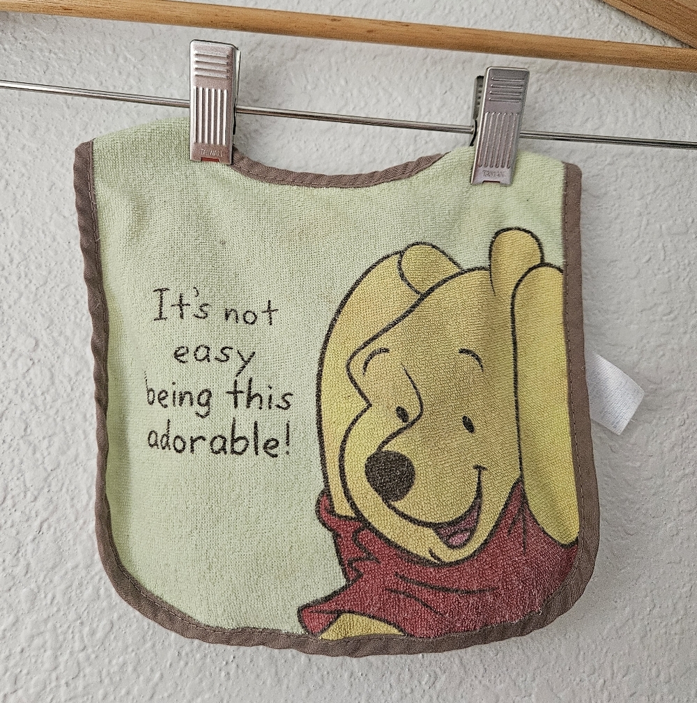 vintage Disney winnie the pooh baby bib